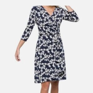 41 Hawthorn Navy and White Long Sleeve Dress